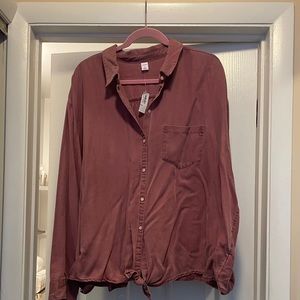 Chambray button down NWT